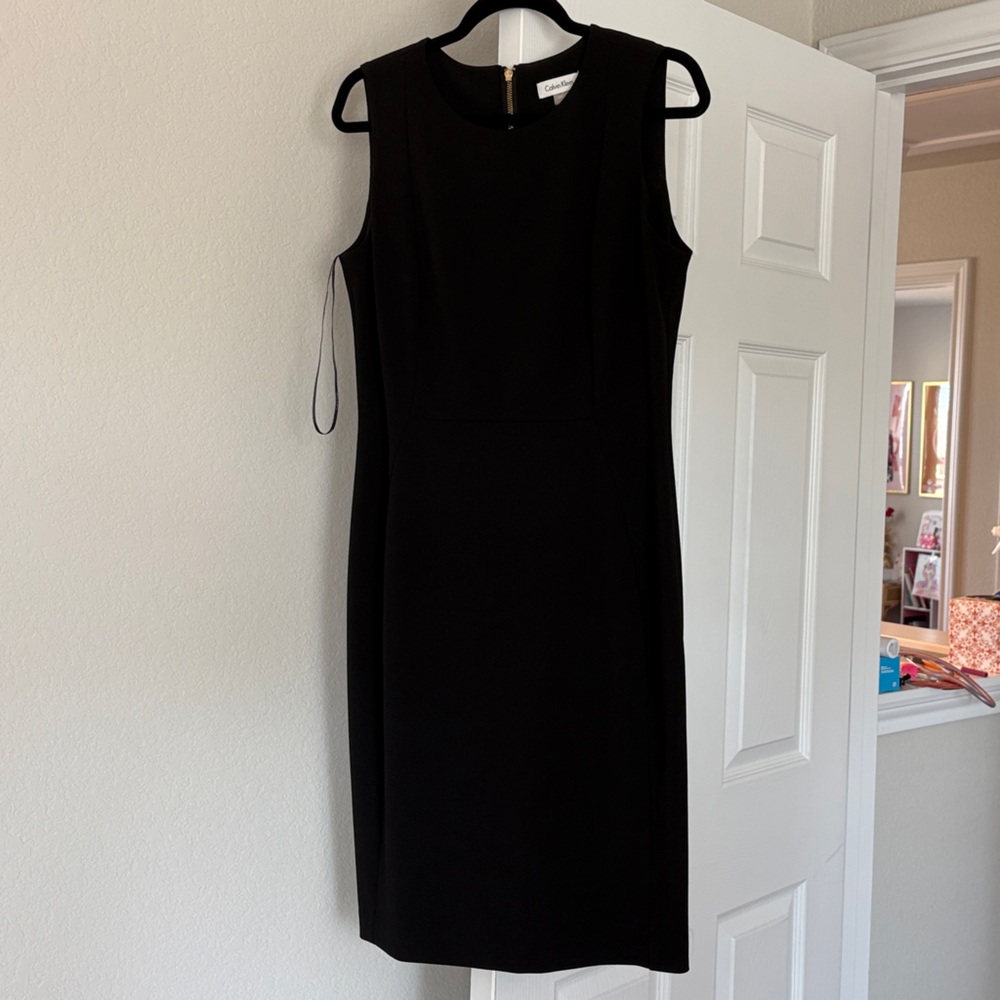 Calvin Klein Black Sleeveless Dress